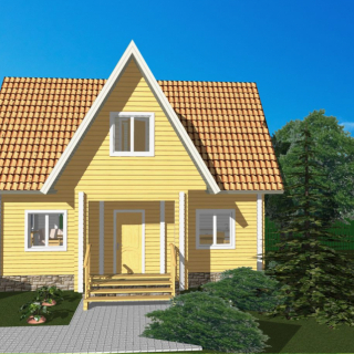 Дом из бруса 6х9 <br />Цена 1356000 руб