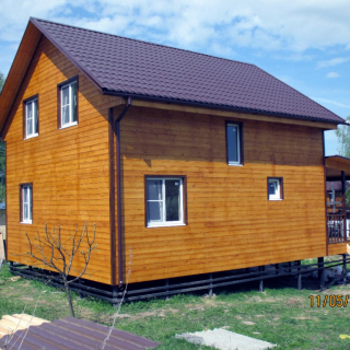 Каркасный дом с эркером 9х9 <br />Цена 2358000 руб