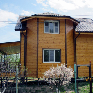 Каркасный дом с эркером 9х9 <br />Цена 2358000 руб