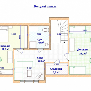 Каркасный дом с гаражом 8х14 <br />Цена 3585000 руб