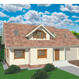 Каркасный дом с гаражом 8х14 <br />Цена 3585000 руб